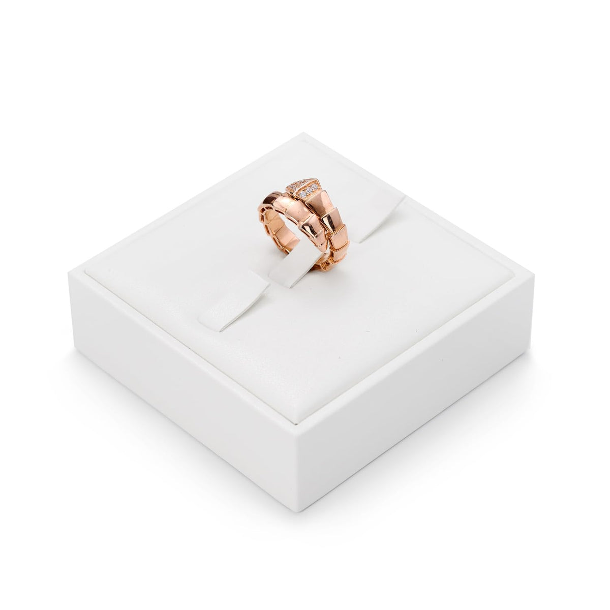 White PU Leather Earring Stud Display Stand