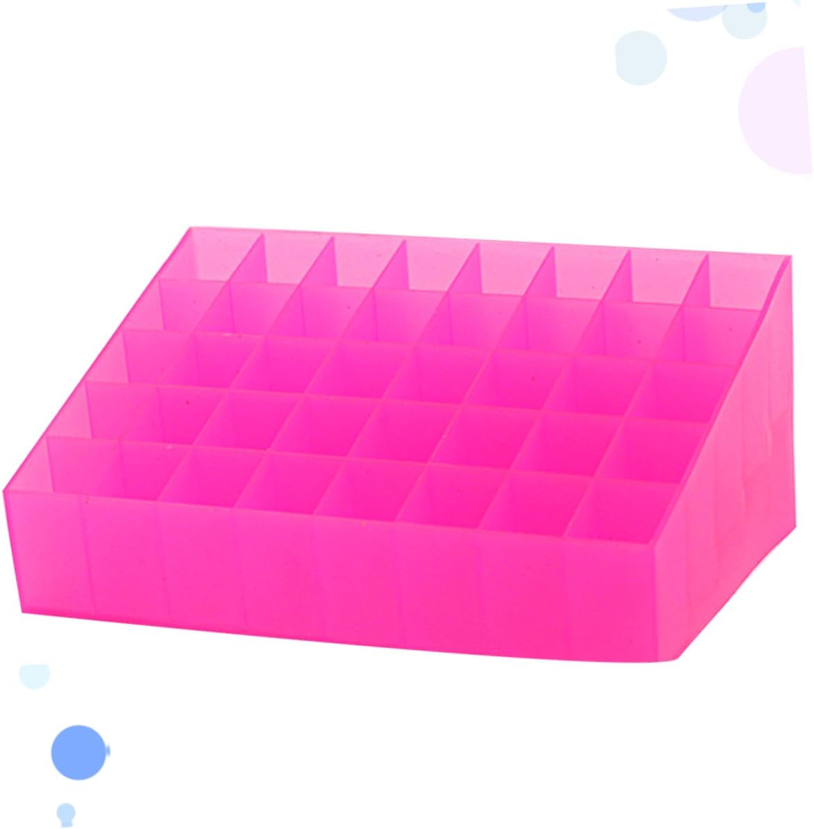 Lip Gloss Holder 40 Box Acrylic Storage Box Drawer Organizer for Makeup Plastic Organizer Box Lipstick Organizer Case Cosmetic Display Cases Lipstick Storage Case Shelf Pink