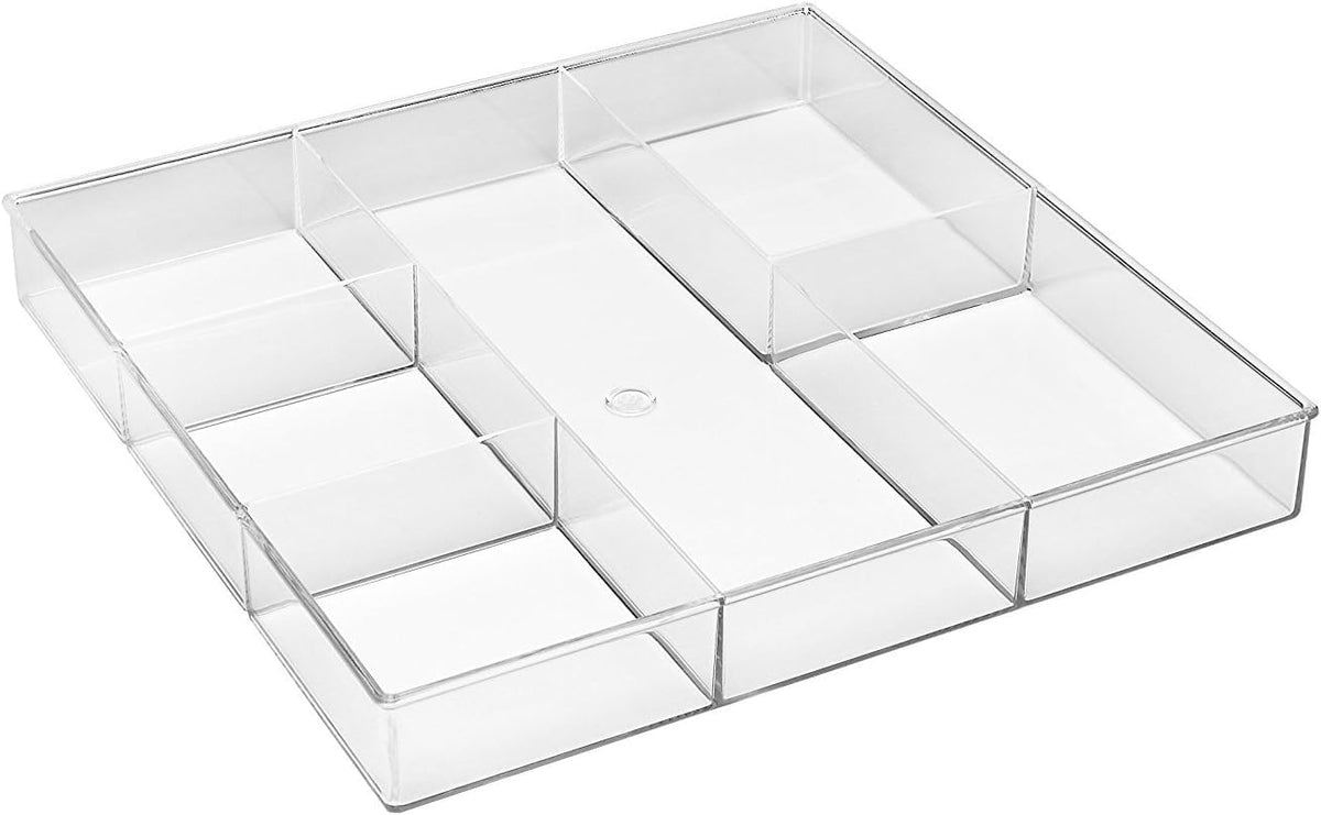 Whitmor 6-Section Clear Drawer Organizer