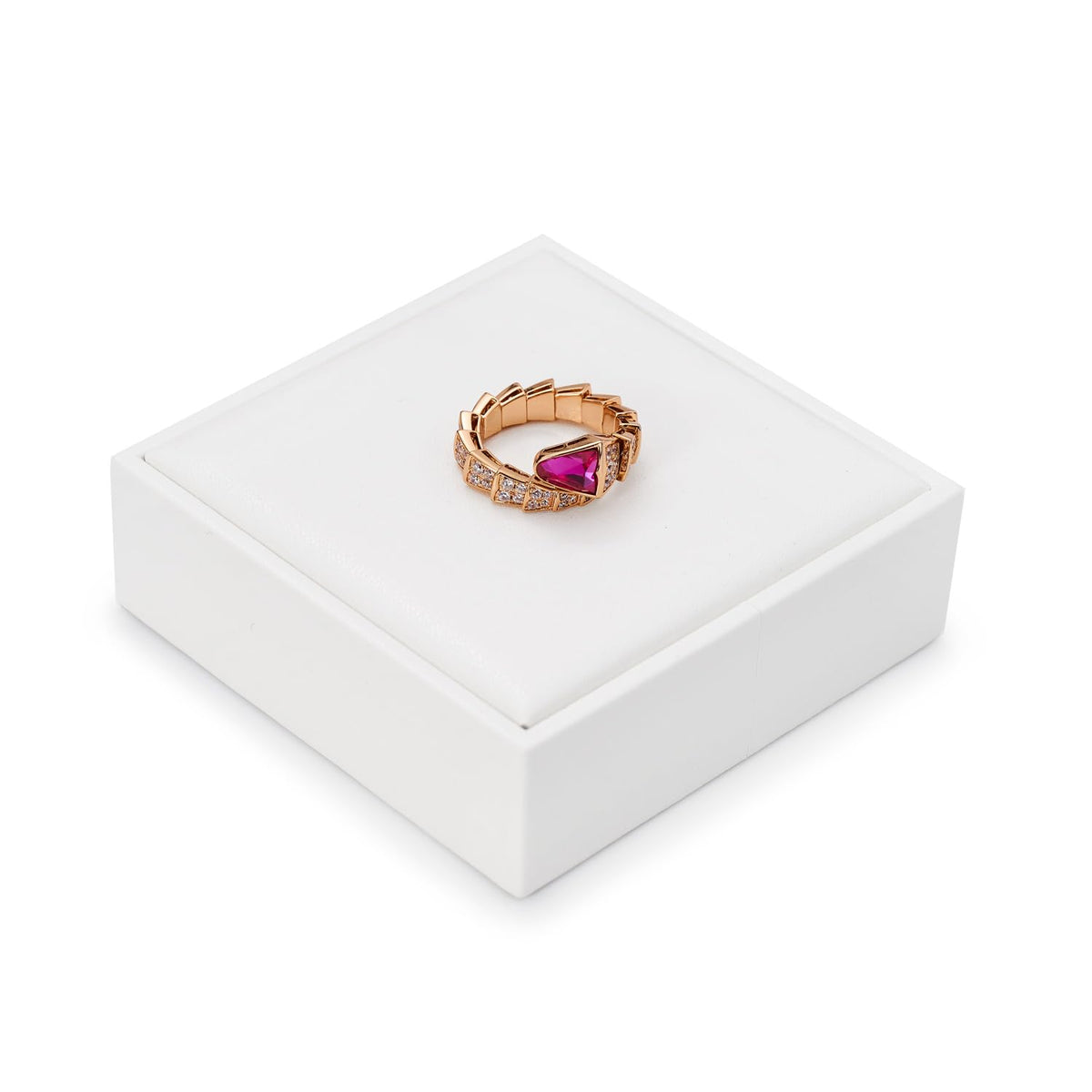 White PU Leather Earring Stud Display Stand