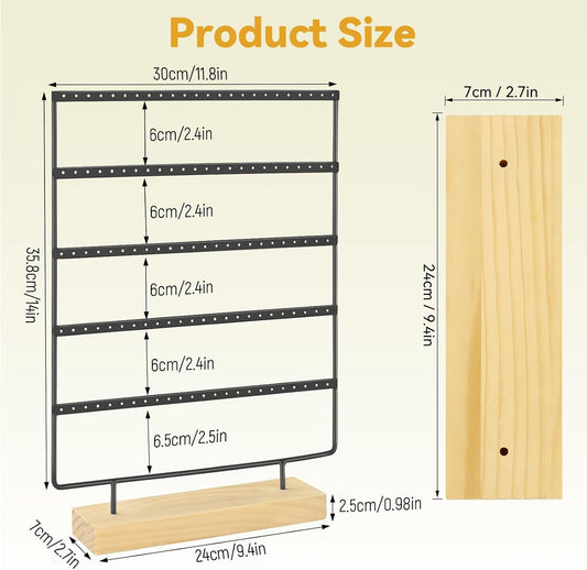 Earring Holder Organizer,Earring Display Holder Stand for Hanging Earrings,Earring Tree(120 Holes,5 Layers)