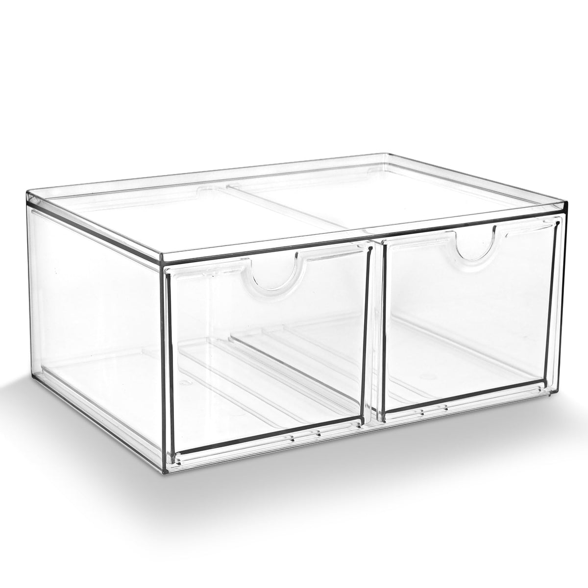 Prsildan Acrylic Drawer Makeup Organizer with 4 Drawers