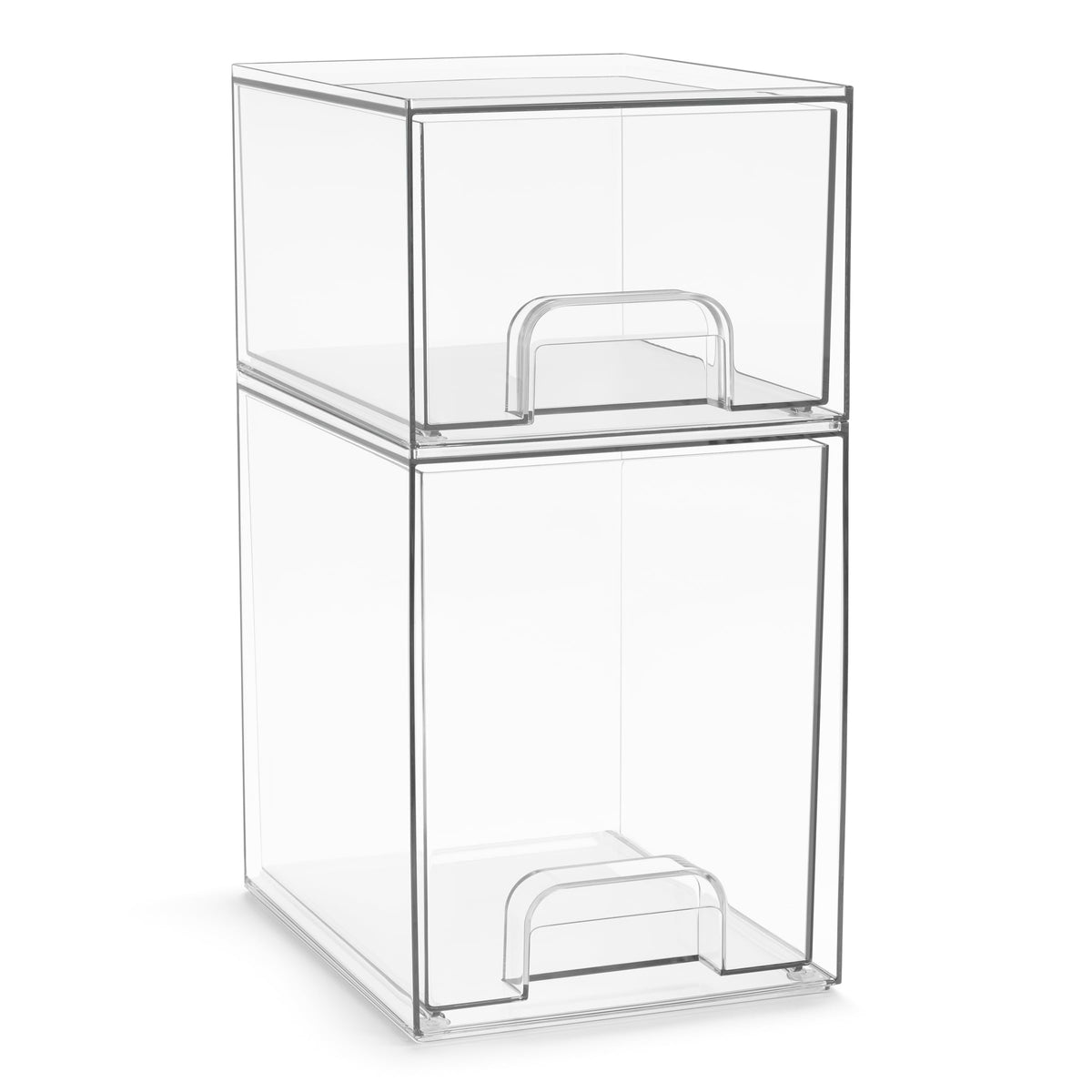 Sorbus Clear Stackable Storage Drawers (5 Pack, Complete Set)