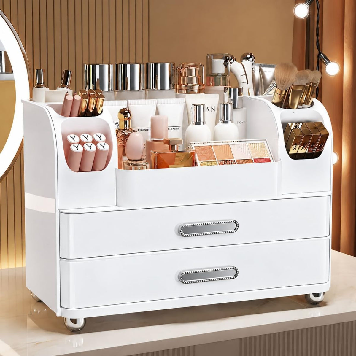 Makeup Organizer,Perfect Bathroom Skincare Organizer,Cosmetic Display Case