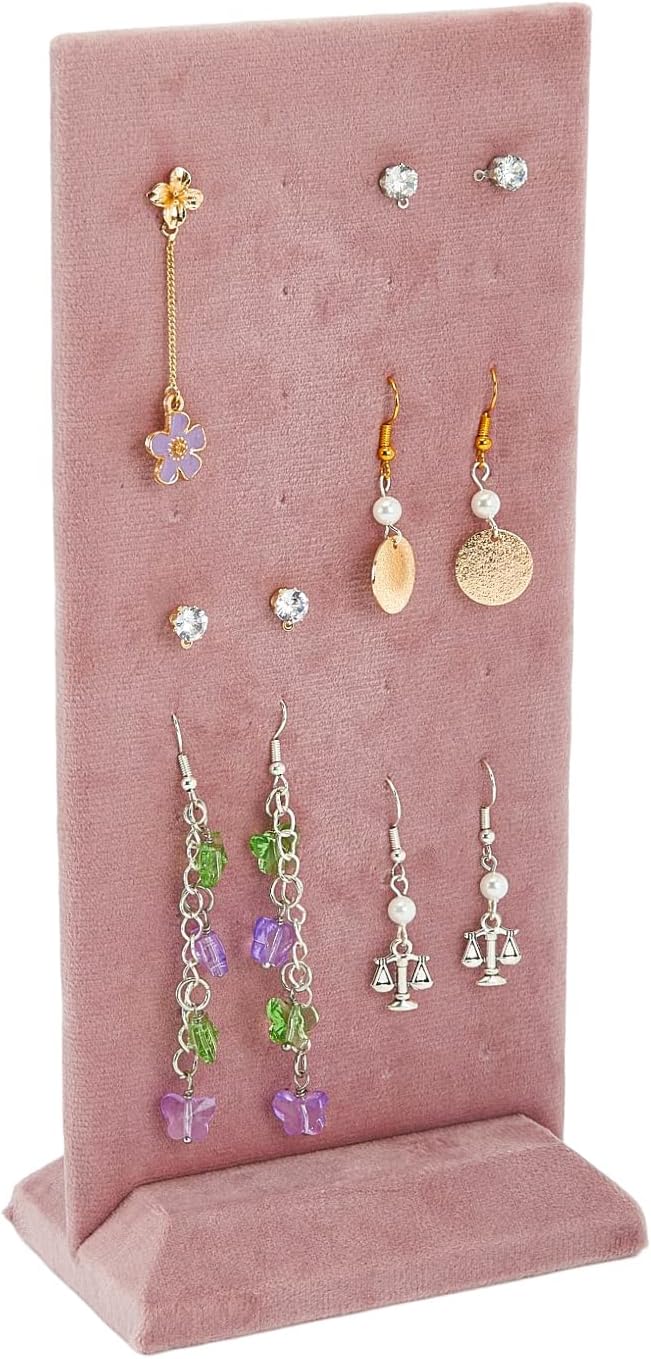 SUPERFINDINGS Velvet Earring Display Stand Jewelry Organizer for Display