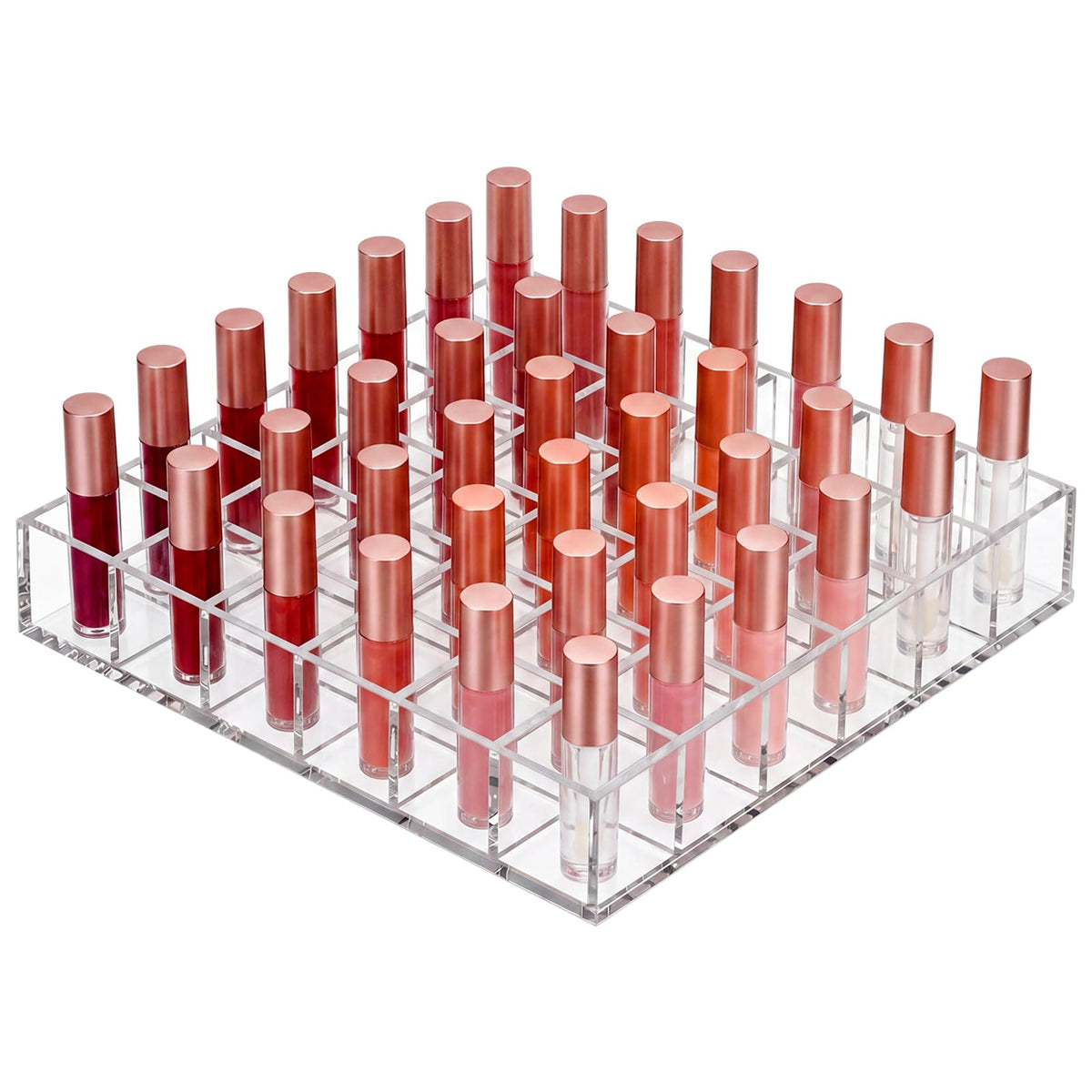 Mumufy Lipstick Holder Clear Acrylic Makeup Organizer Display, 36 Slot
