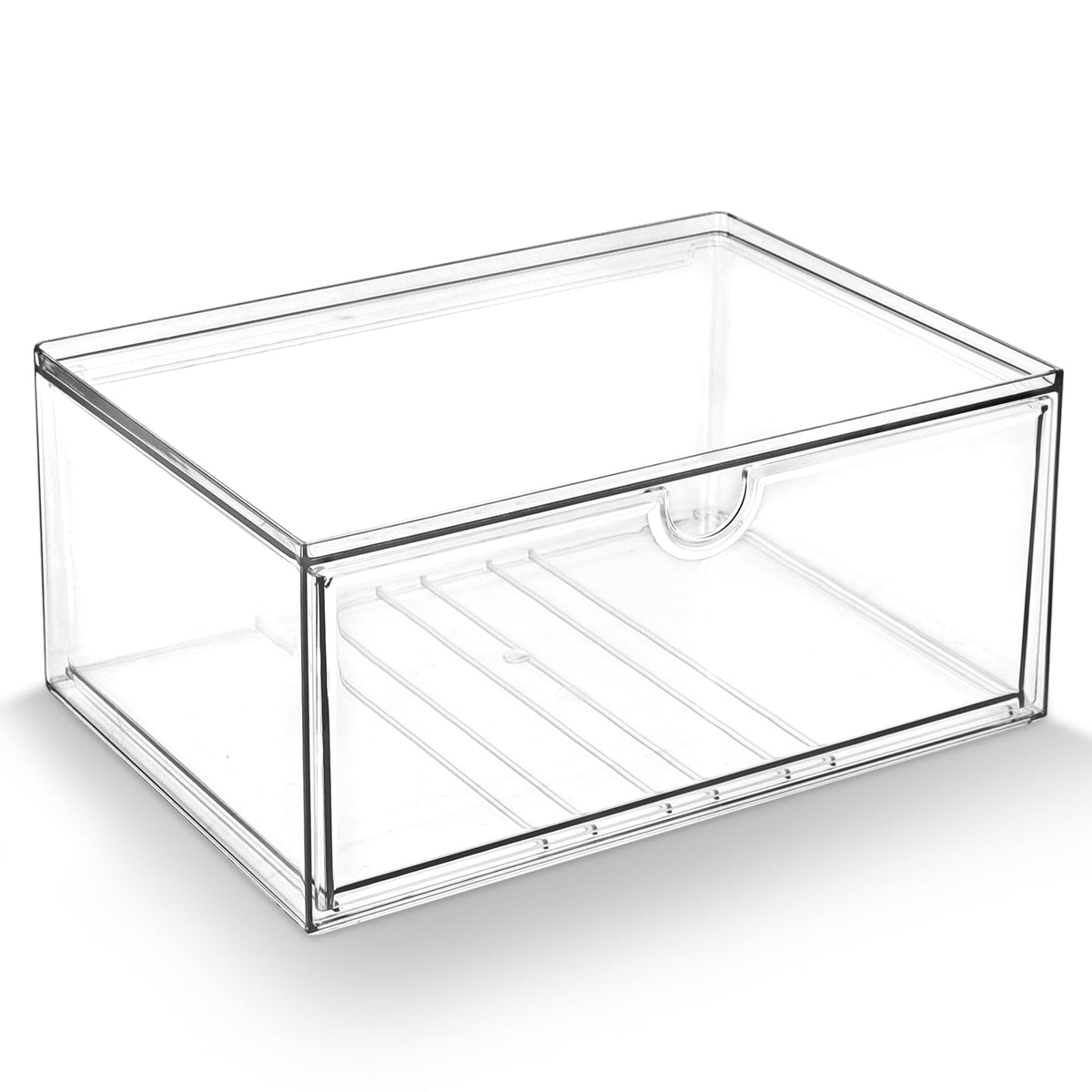 Prsildan Acrylic Drawer Makeup Organizer with 4 Drawers