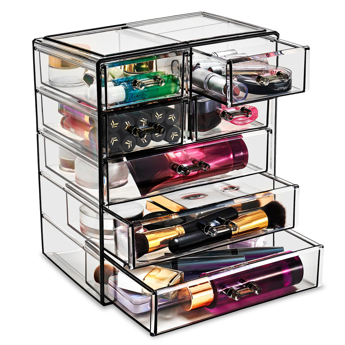 Sorbus 7-Drawer Makeup Organizer with Small & Wide Drawers (Diamond)