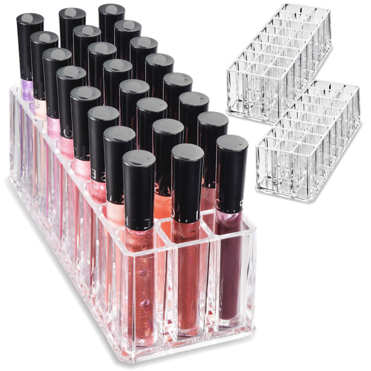 byAlegory Acrylic Lip Gloss Makeup Organizer | 24 Spaces