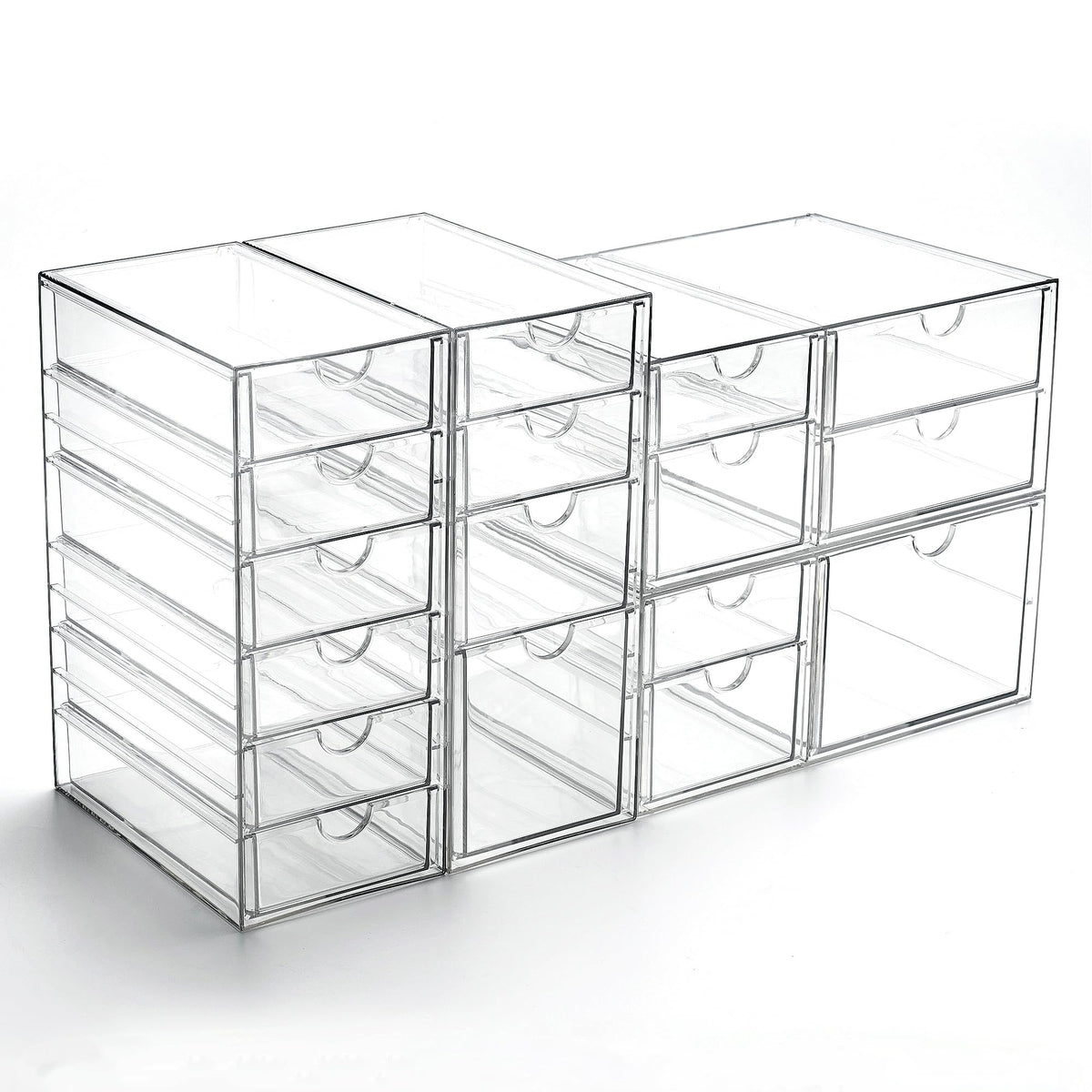 Prsildan Acrylic Drawer Makeup Organizer with 4 Drawers