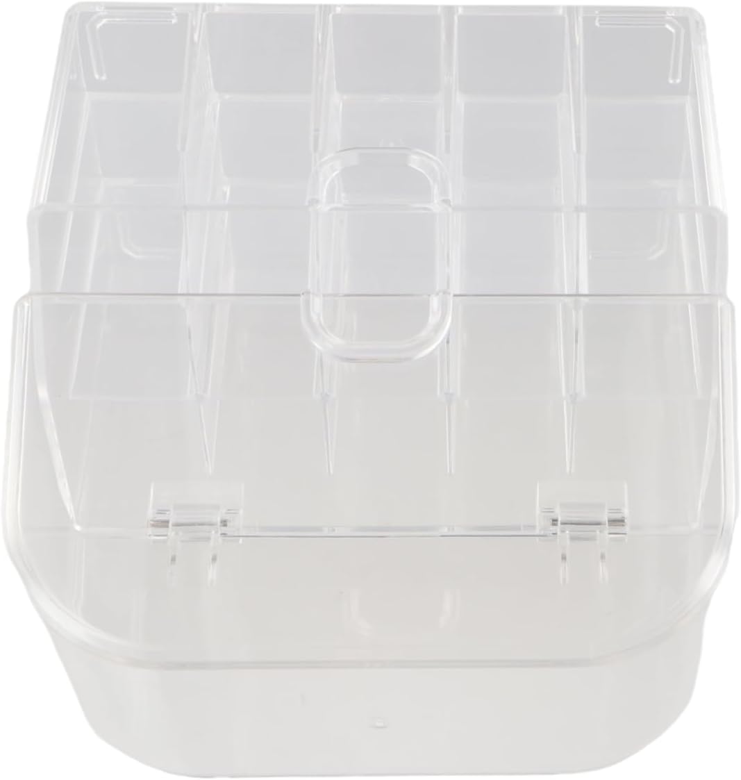 Acrylic Makeup Brush Holder, Clear Cosmetic Brush Storage Box, Makeup Brush Case with Dust Cover, Visible Clear Lip Gloss Container, Cosmetic Storage Drawers Box For Women