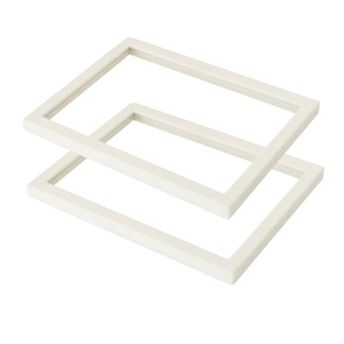Coward 2PC Stackable Earring Tray Drawer Jewelry Holder Organizer Box Storage Earring Display Stand for Selling (beige(earring+earring))