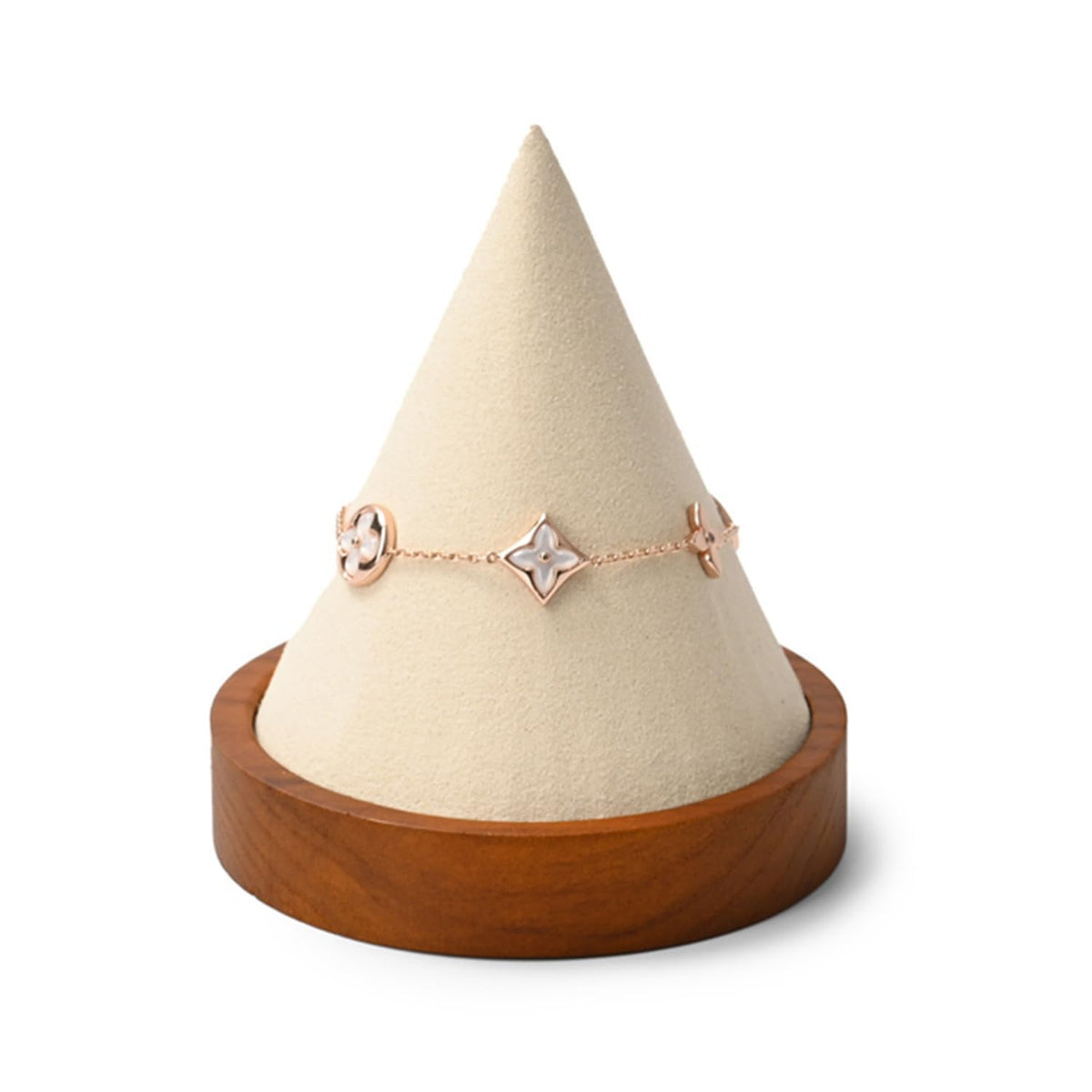 2 Pcs Solid Wood Earring Display Stands Showcase
