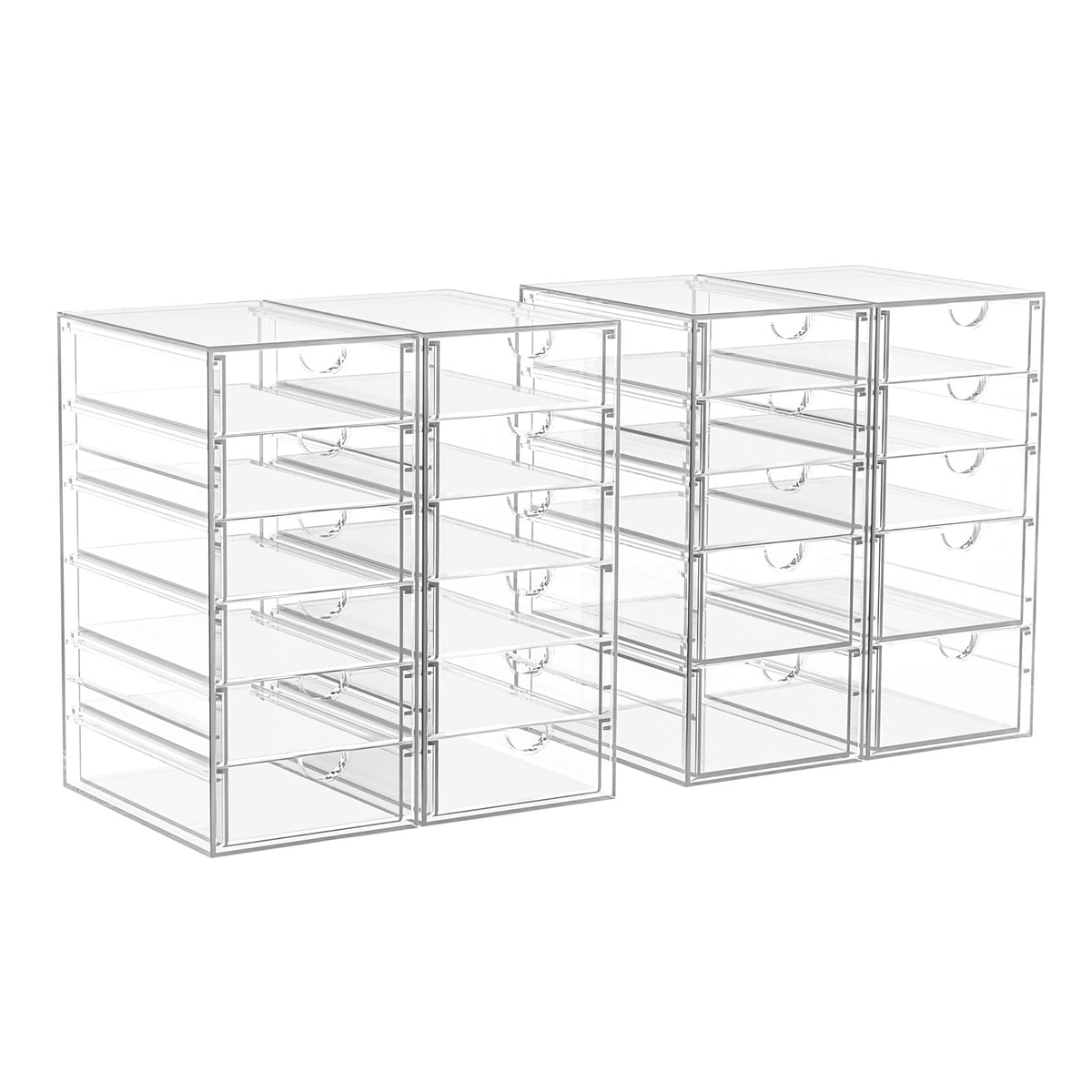 ARSTPEOE Acrylic 13-Drawer Storage & Makeup Organizer for Desk, Bath