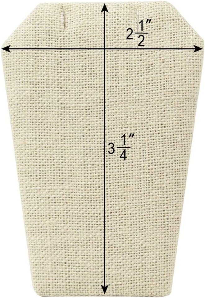 MOOCA 6-Piece Linen Earring Display Stands for Jewelry Display