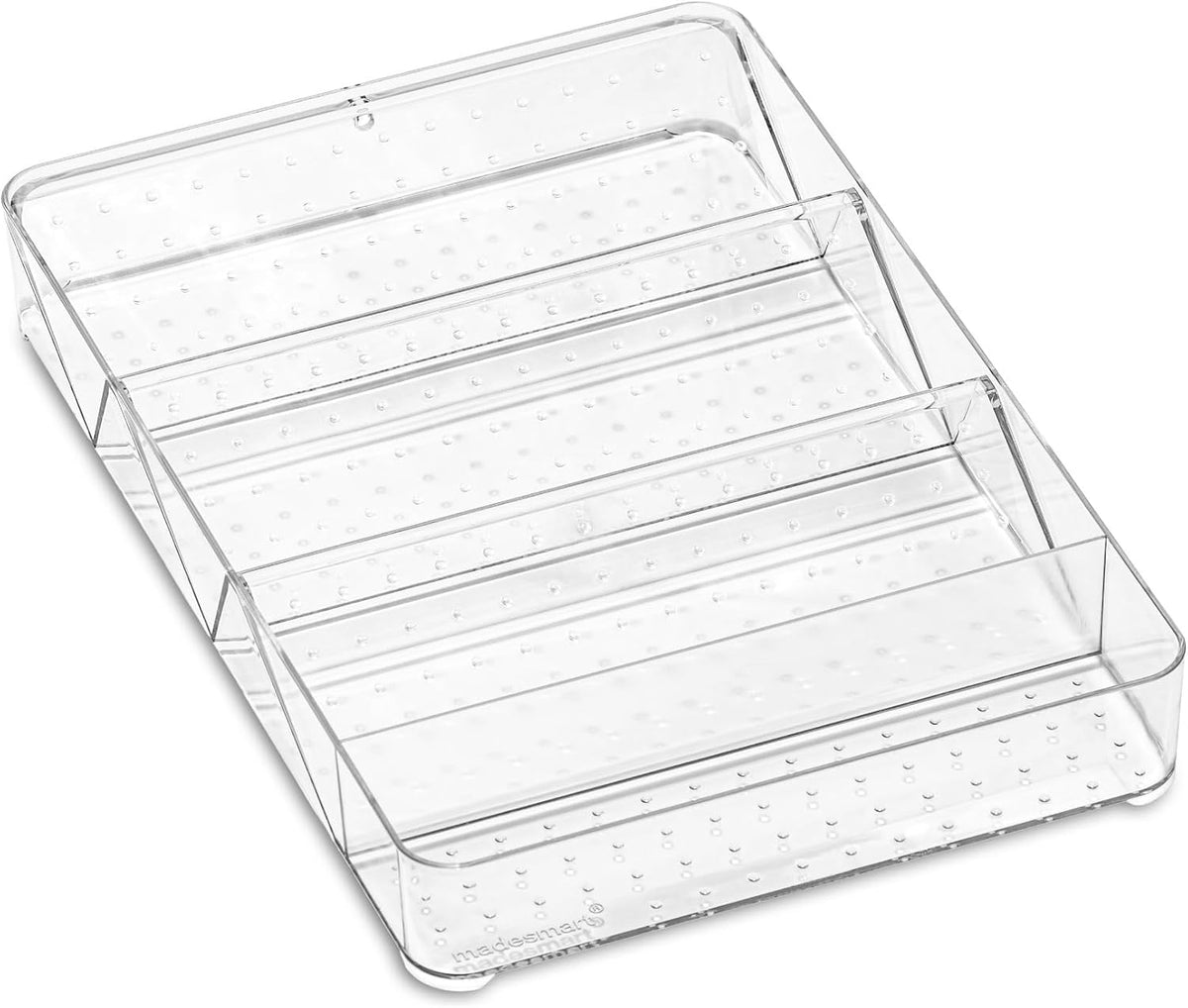 madesmart Large Angled Vanity Tray, Clear