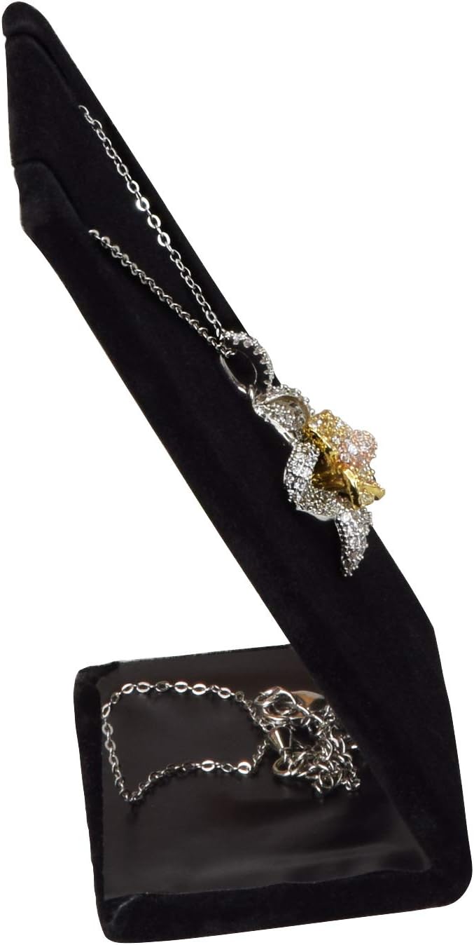 MOOCA 6-Piece Earring Pendants Display Stand, Black Velvet