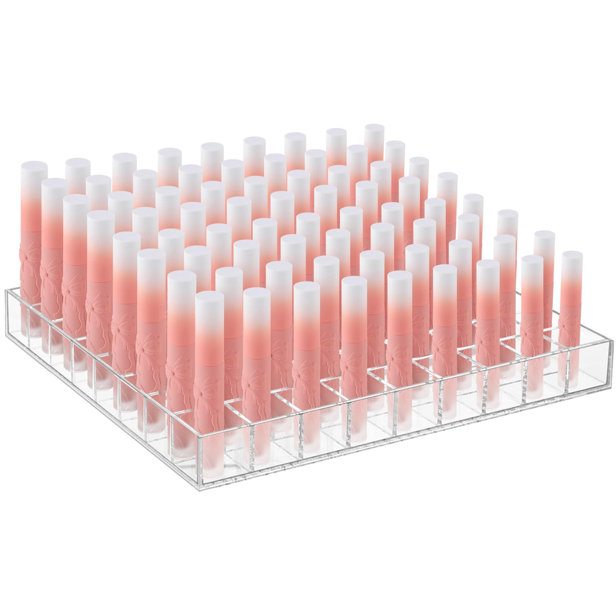 Mumufy Lipstick Holder Clear Acrylic Makeup Organizer Display, 100 Slot