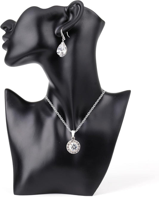 SOUJOY Jewelry Mannequin Display, Resin Display Stand Bust, Boutique Earring Holder Organizer for Show Jewelry, Necklace, Earrings, Rings