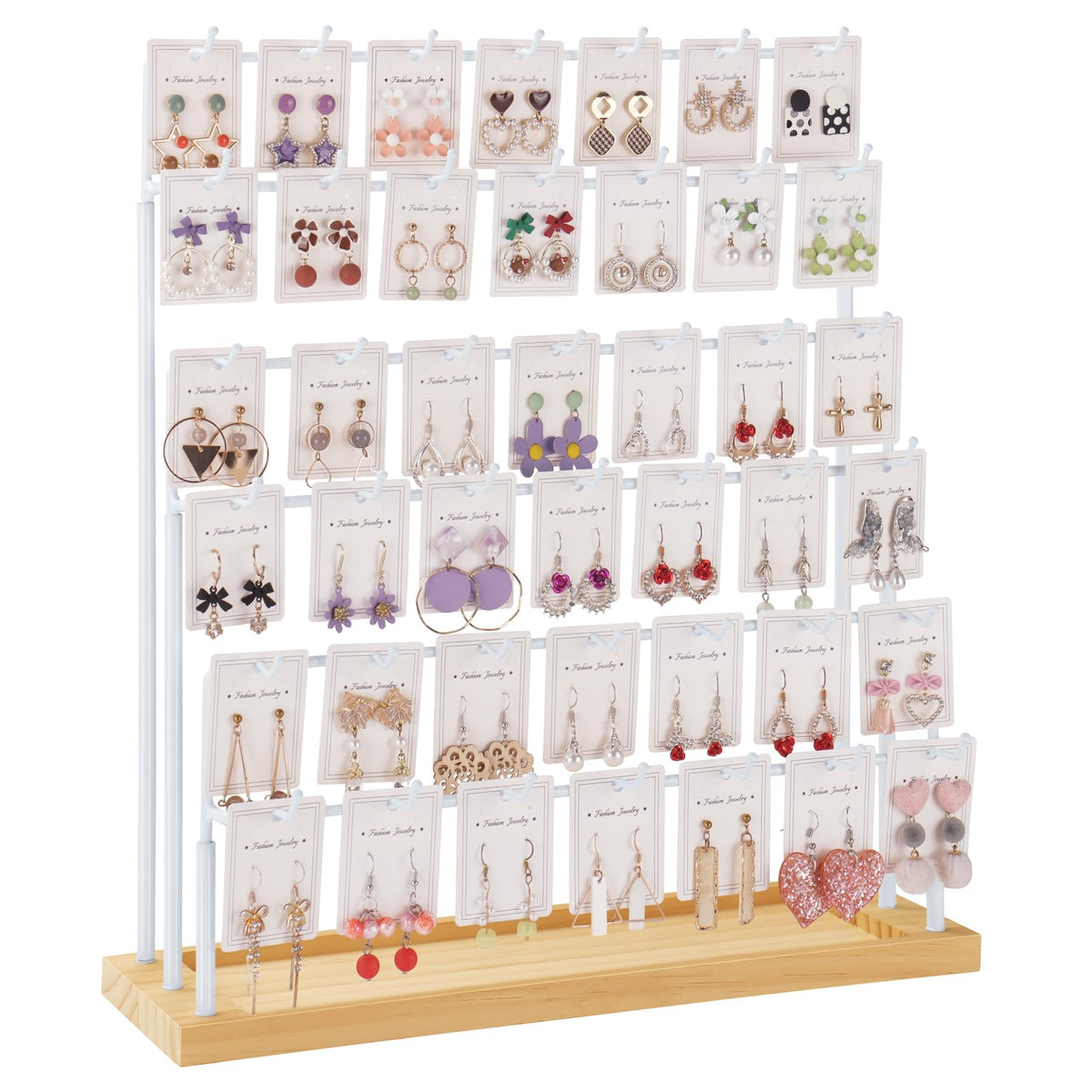 Earring Display for Vendors, 6 Tiers Earring Rack Display Holder Stand