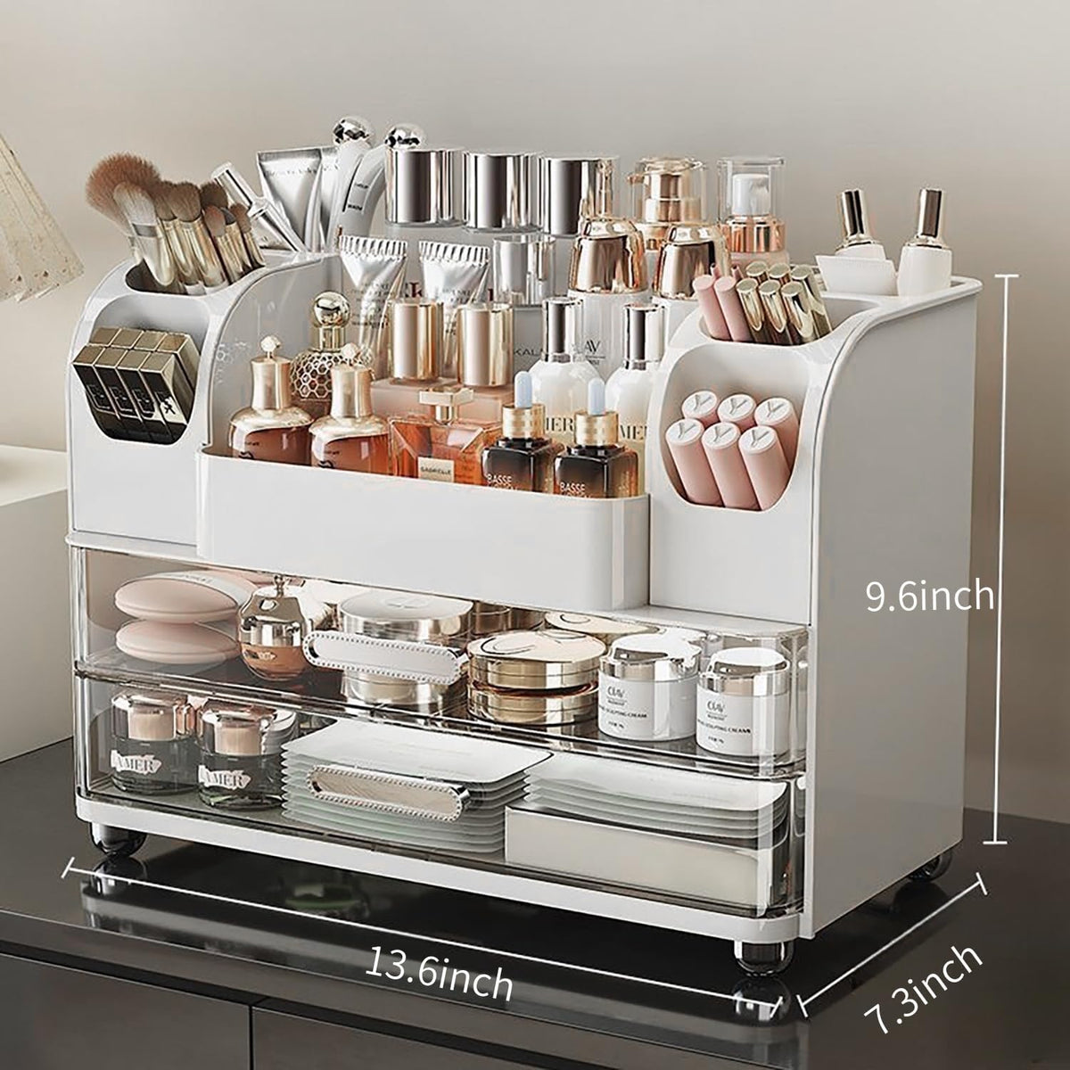 Makeup Organizer,Perfect Bathroom Skincare Organizer,Cosmetic Display Case