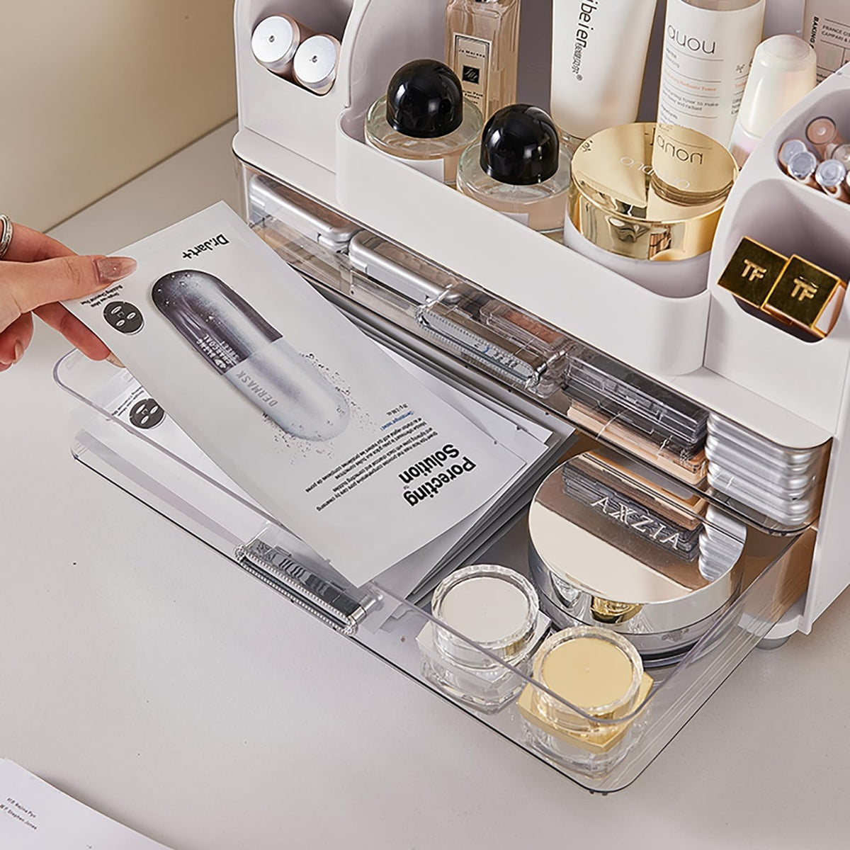 Makeup Organizer,Perfect Bathroom Skincare Organizer,Cosmetic Display Case