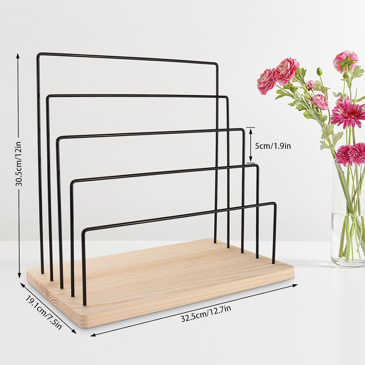 Earring Display Stand for Selling, Earring Rack Display Holder with 40 Earring Cards, 5 Tiers Jewelry Display for Vendors