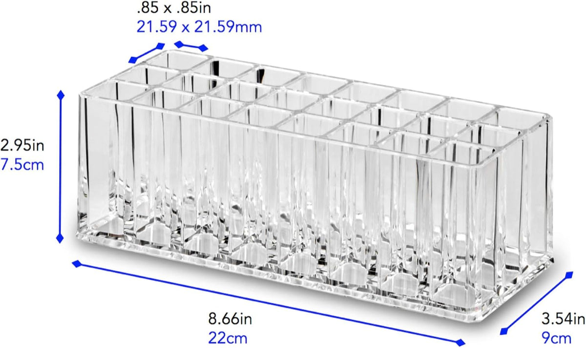byAlegory Acrylic Lip Gloss Makeup Organizer | 24 Spaces