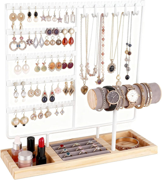 Ciormis Jewelry Organizer Stand， 5-Tier Earring Holder for Women and Girls