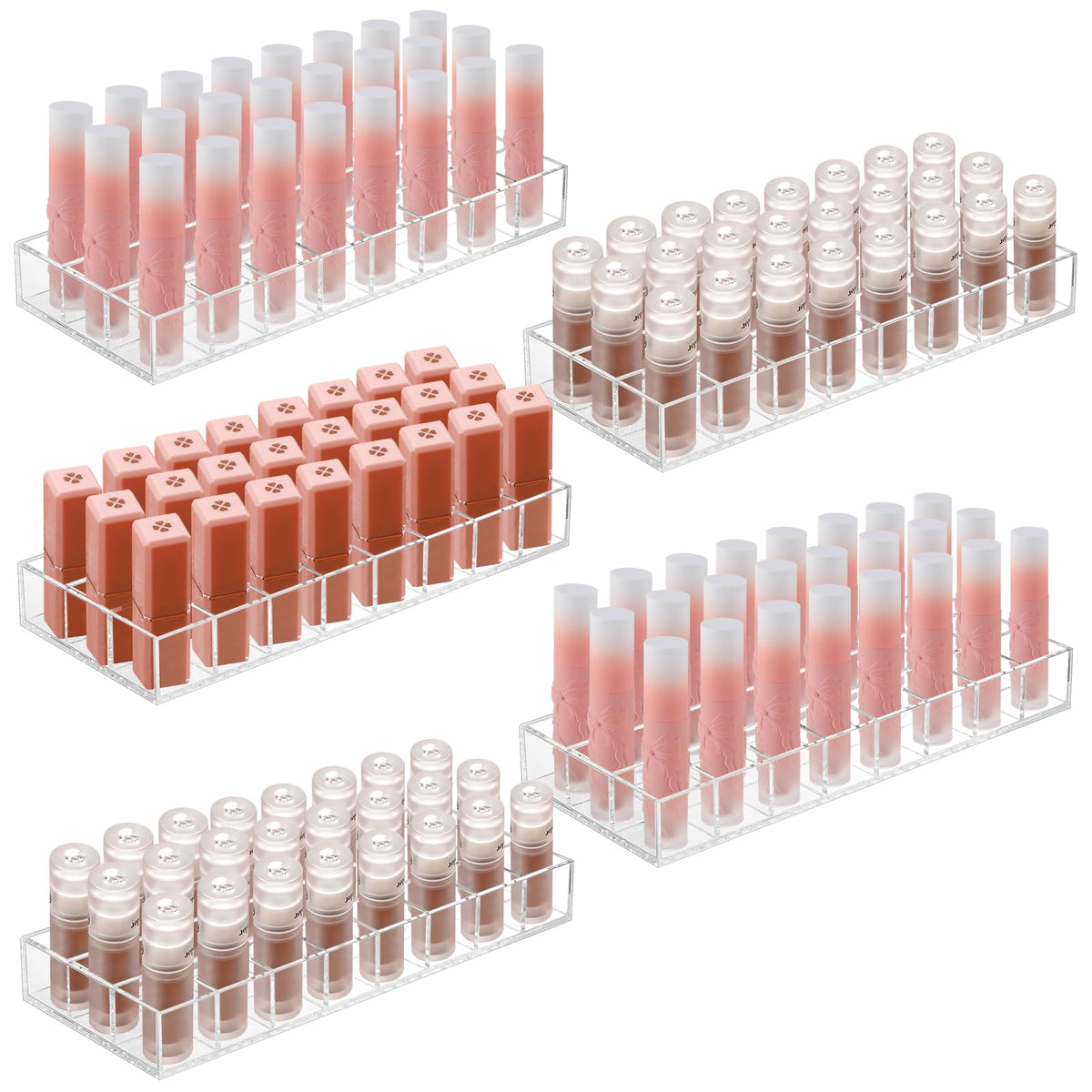 Kigley Clear Lipstick Organizer Acrylic Lip Gloss Holder