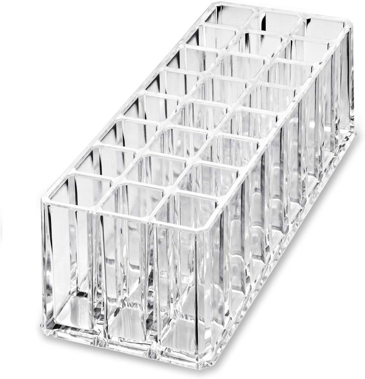 Acrylic Rollerball Perfume Organizer Beauty Scent Holder 24 Space Organization Refillable Container Tall Scented Oil Storage Display Case (2)