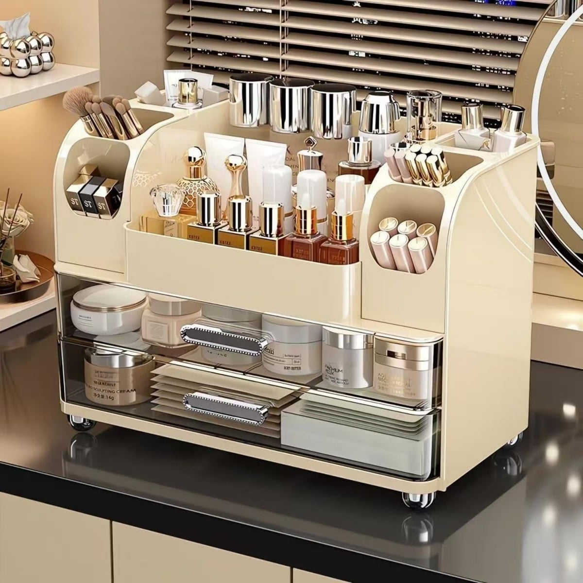 Makeup Organizer,Perfect Bathroom Skincare Organizer,Cosmetic Display Case