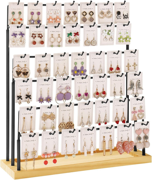 Earring Display for Vendors, 6 Tiers Earring Rack Display Holder Stand