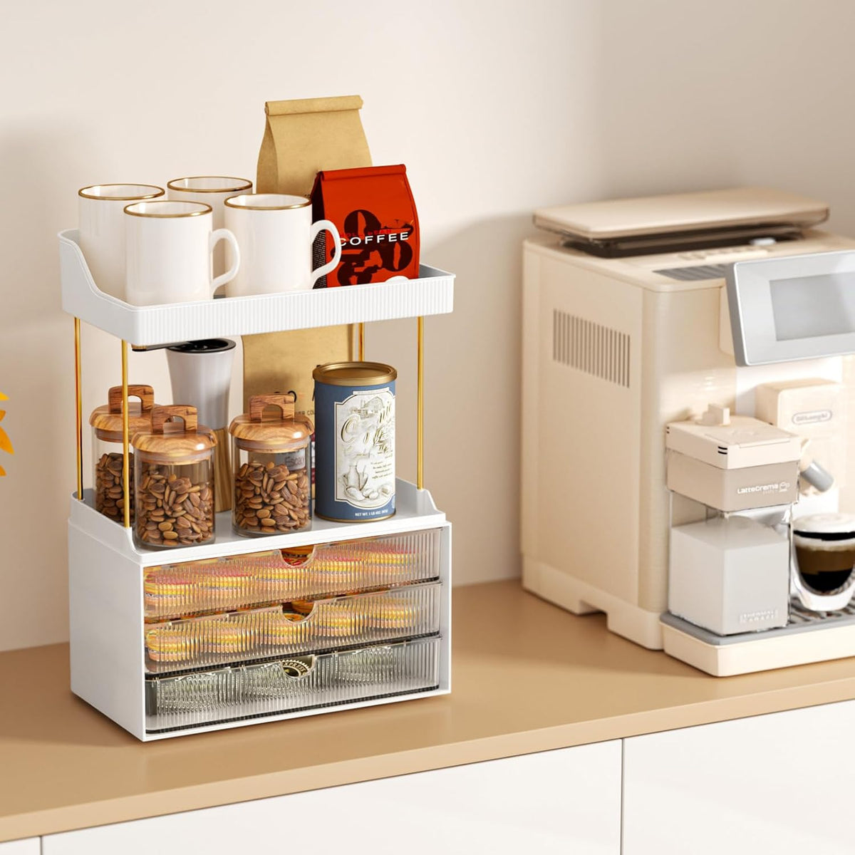 StorBin Arcylic 5-Tier Makeup & Skincare Organizer for Vanity, Bath