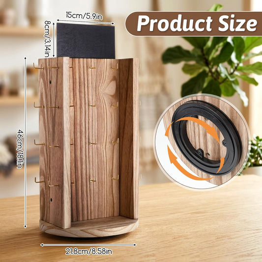 Rotating Earring Display Stands for Vendors with Board 40 Hooks