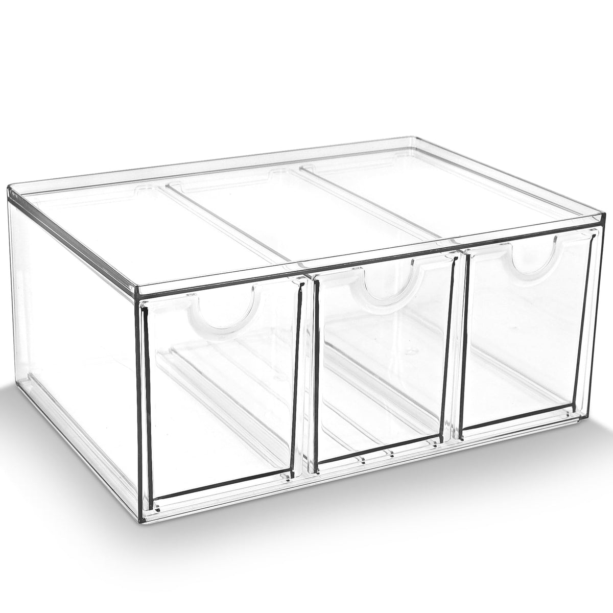 Prsildan Acrylic Drawer Makeup Organizer with 4 Drawers