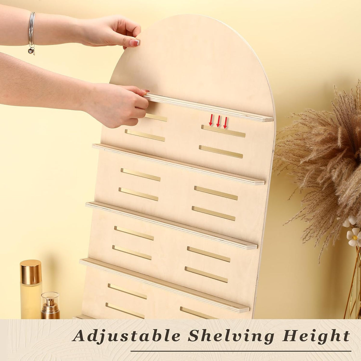 DoubleFill 5 Tier Wooden Earring Display for Vendor