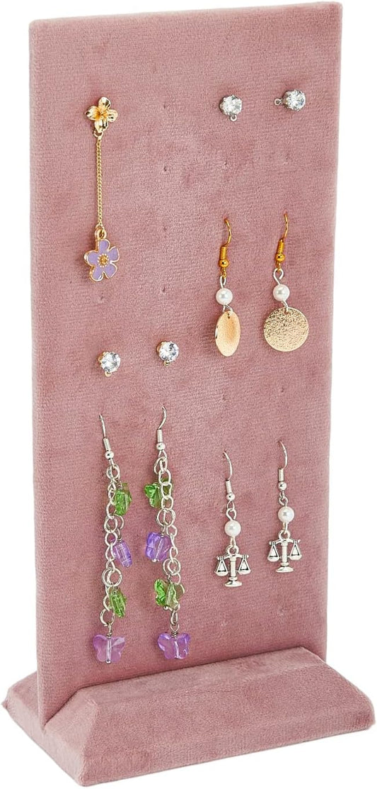 SUPERFINDINGS Velvet Earring Display Stand Jewelry Organizer for Display