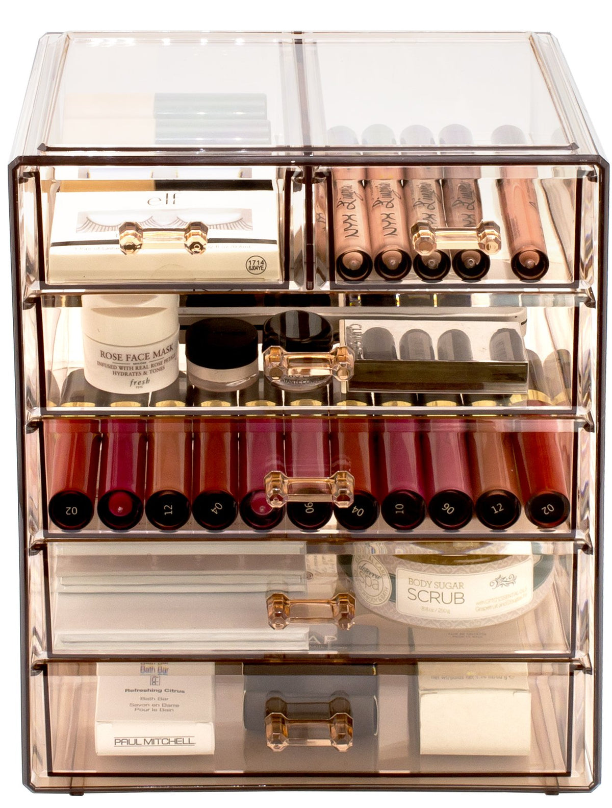 Sorbus 6-Drawer Makeup Organizer with Small & Wide Drawers (Diamond)