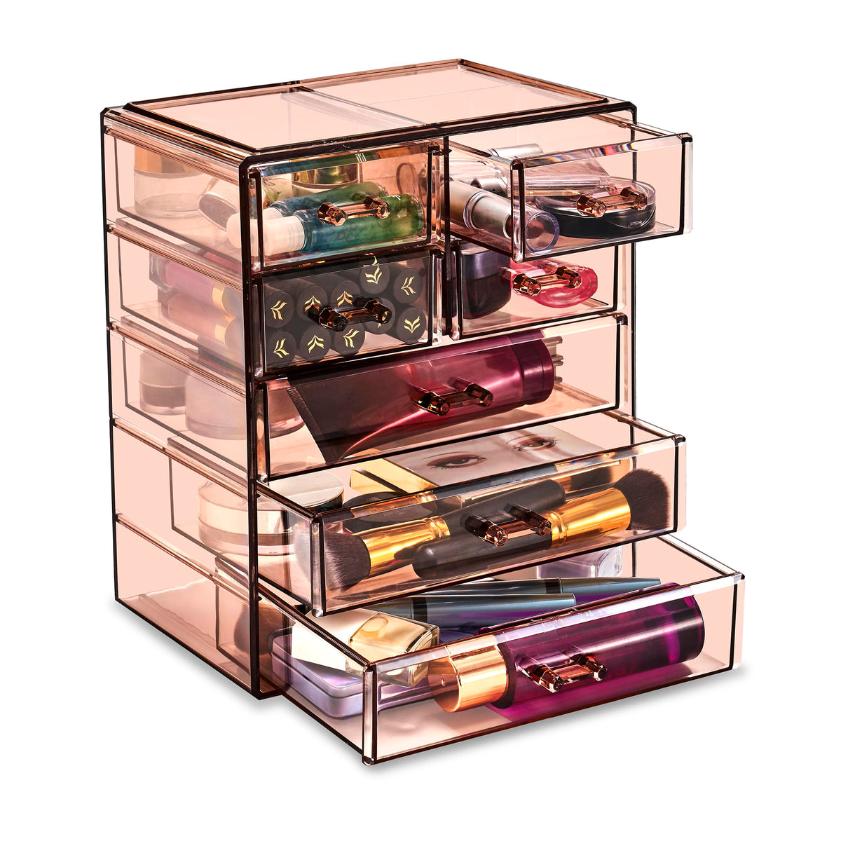 Sorbus 6-Drawer Makeup Organizer with Small & Wide Drawers (Diamond)