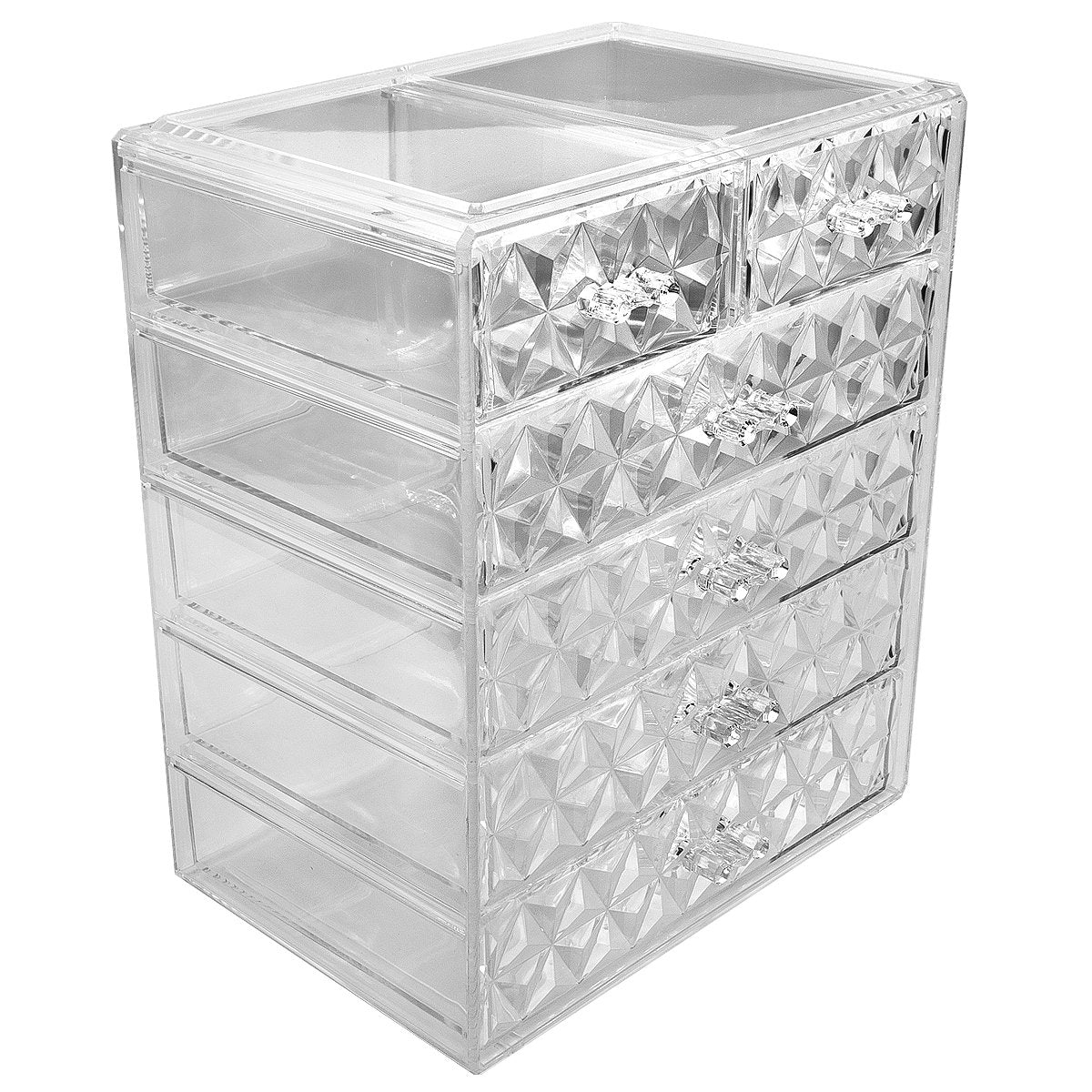 Sorbus 7-Drawer Makeup Organizer with Small & Wide Drawers (Diamond)