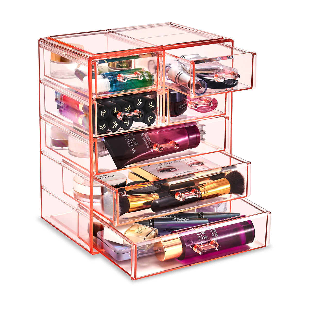 Sorbus 6-Drawer Makeup Organizer with Small & Wide Drawers (Diamond)